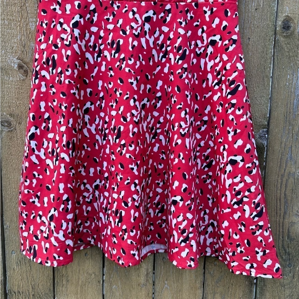 Revolve Superdown Brianna Red Leopard Lace Mini Dress Sz XS - Picture 3 of 15